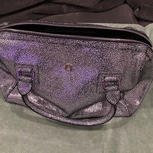 Lodis Shimmering Silver Satchel